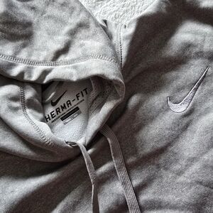 Men's Nike Therma-FIT Gray Hooded Sweatshirt - XXL